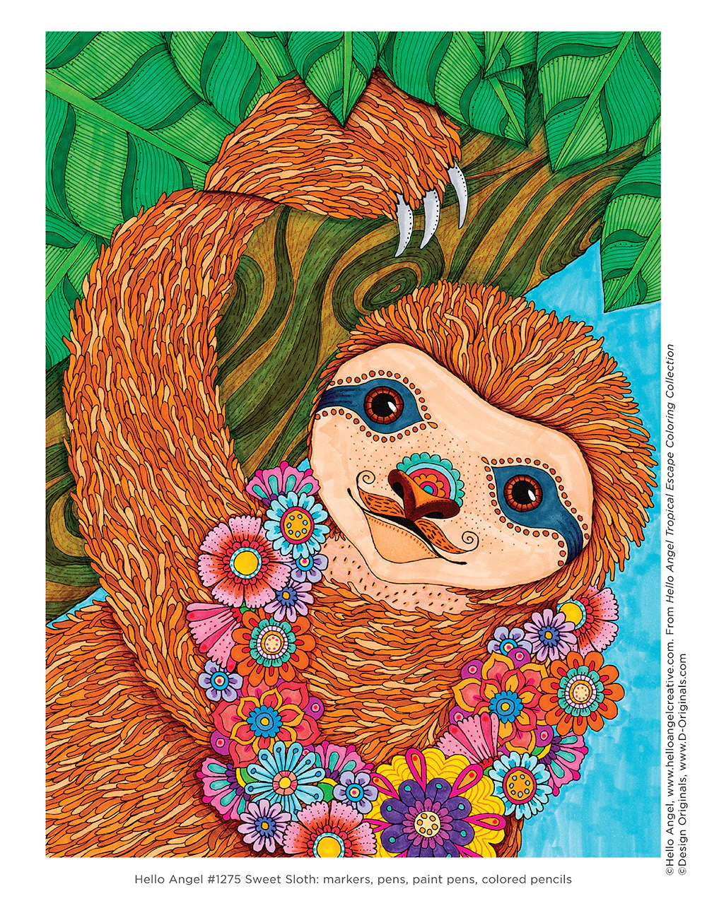 Hello Angel Tropical Escape Coloring Collection - Image 5