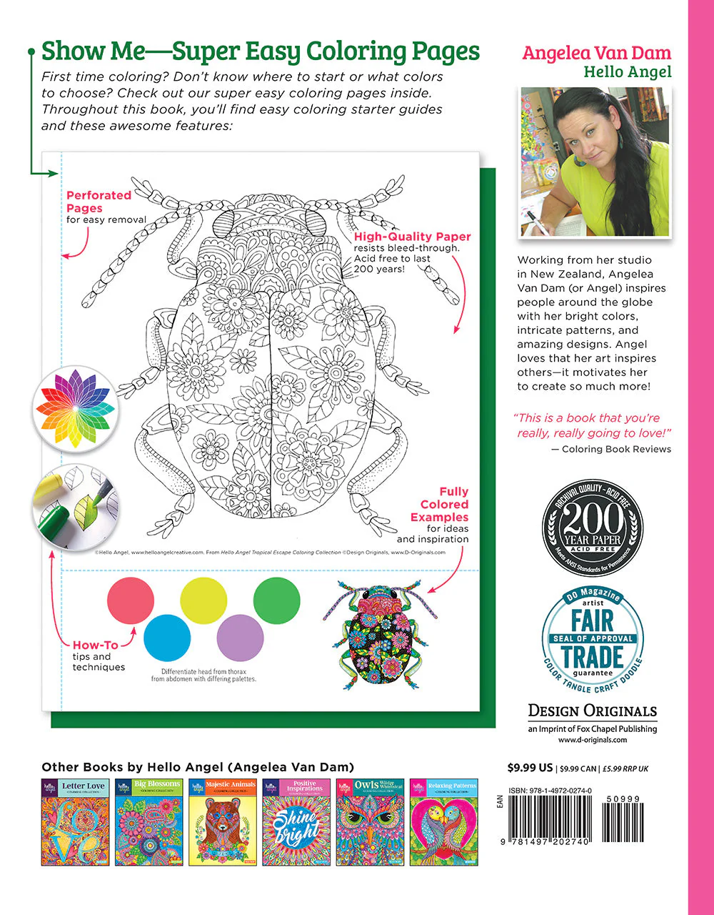 Hello Angel Tropical Escape Coloring Collection - Image 7