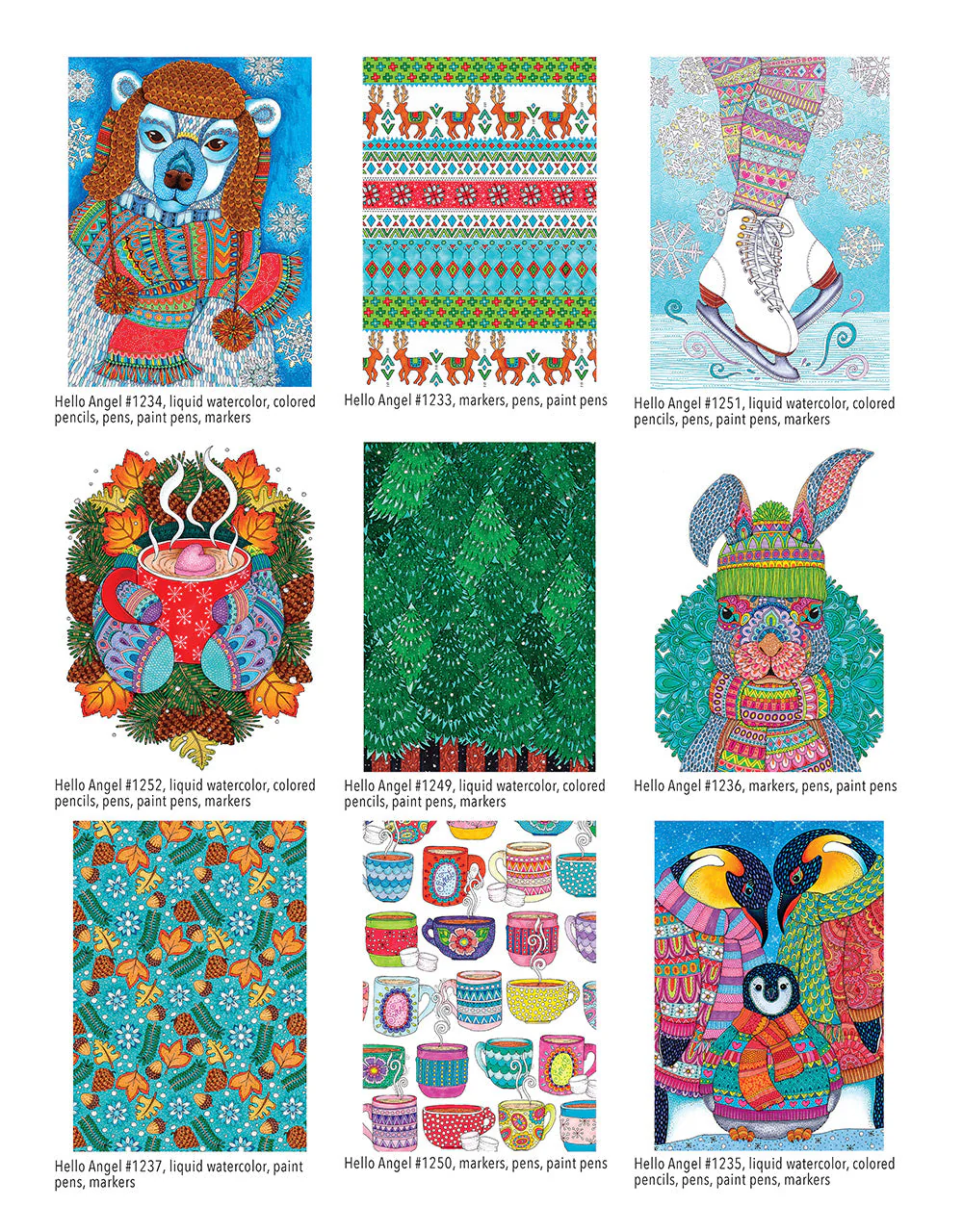 Hello Angel Winter Wonderland Coloring Collection - Image 6