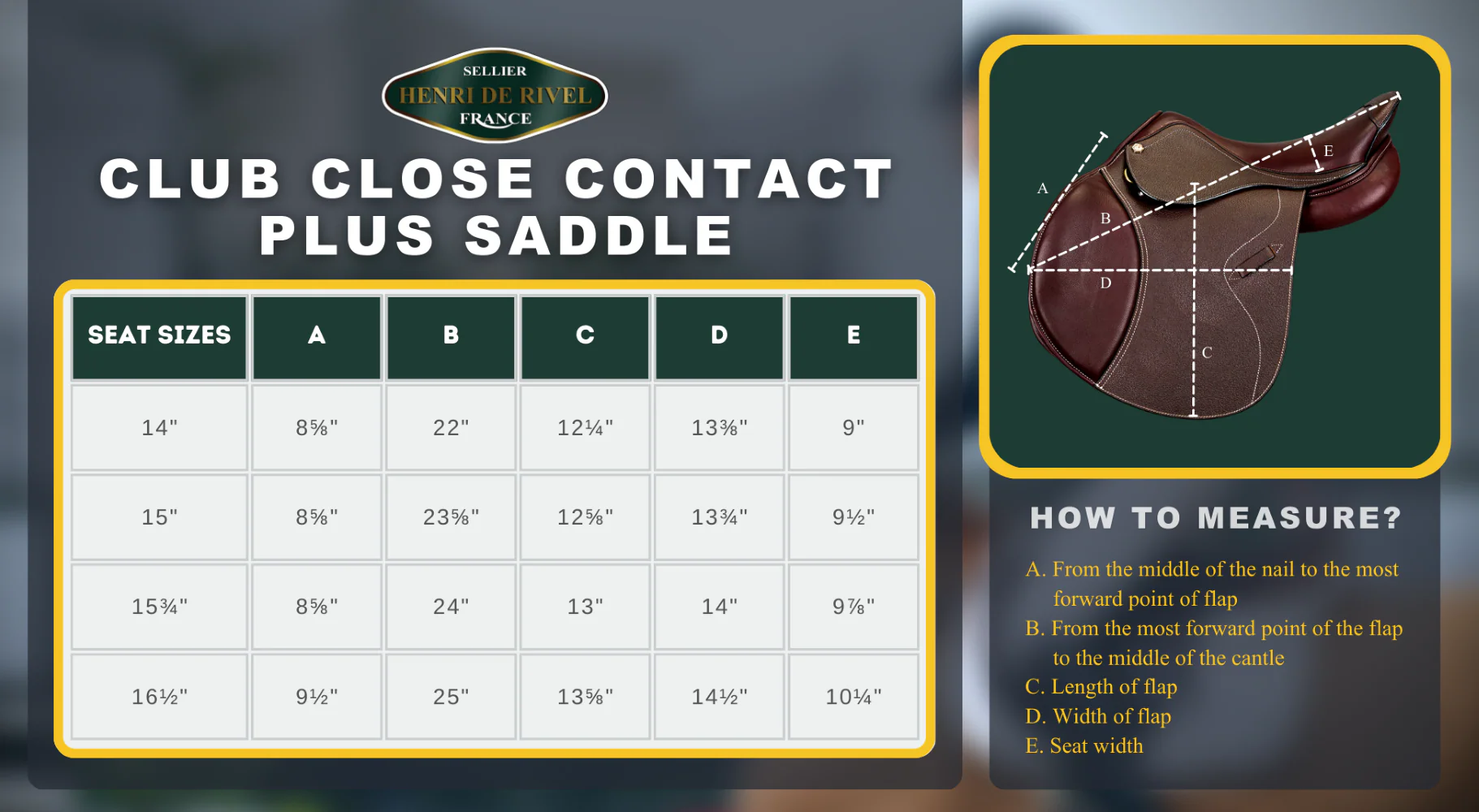 Henri De Rivel Club Close Contact Plus Igp Saddle - Image 2