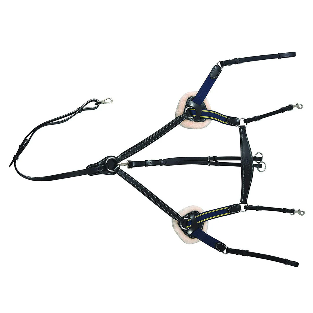 Henri de Rivel Pro 5 Point Elastic Breastplate Martingale with Running Attachment - Image 7