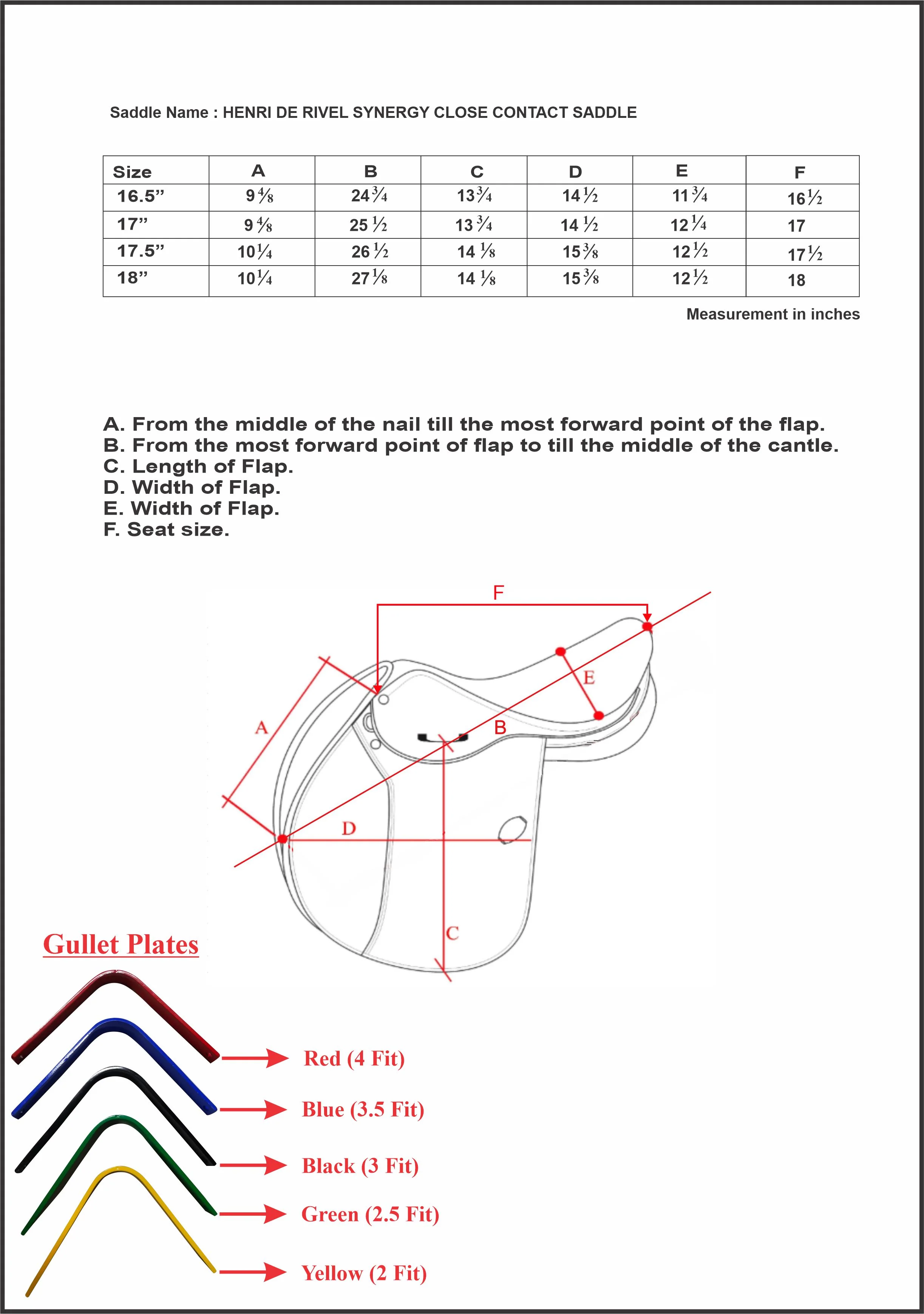 Henri de Rivel Synergy Close Contact IGP Saddle - Image 6