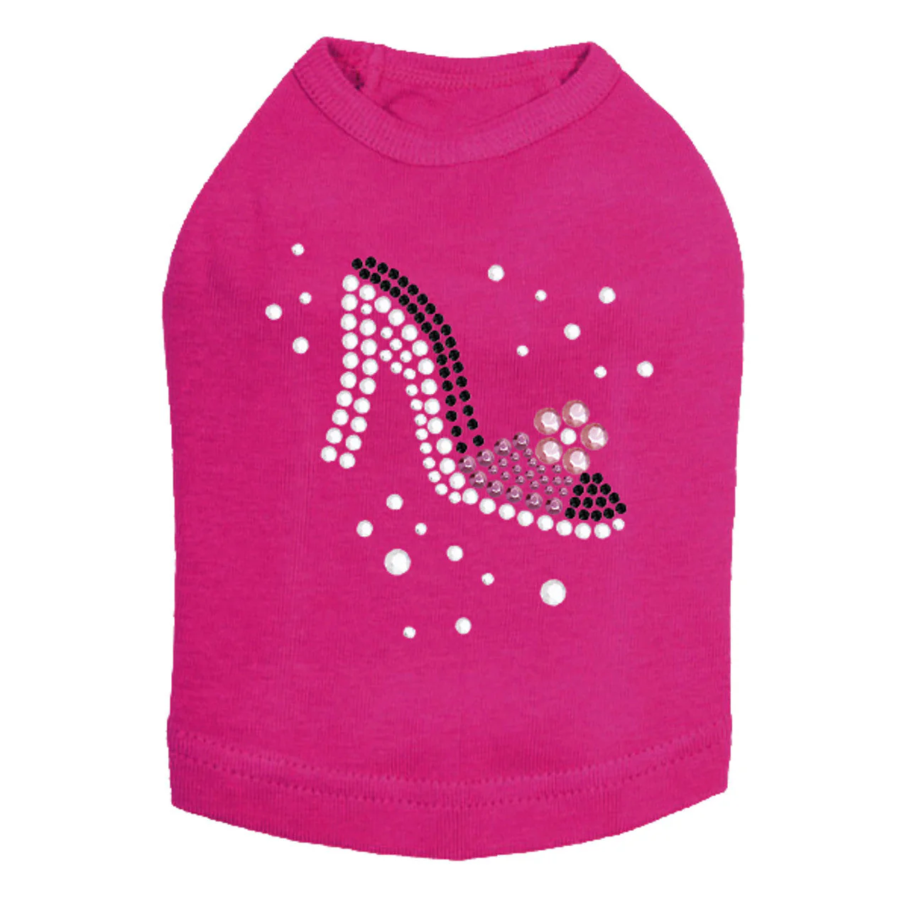 High Heel Shoe (Pink & Black) - Dog Tank - Image 13
