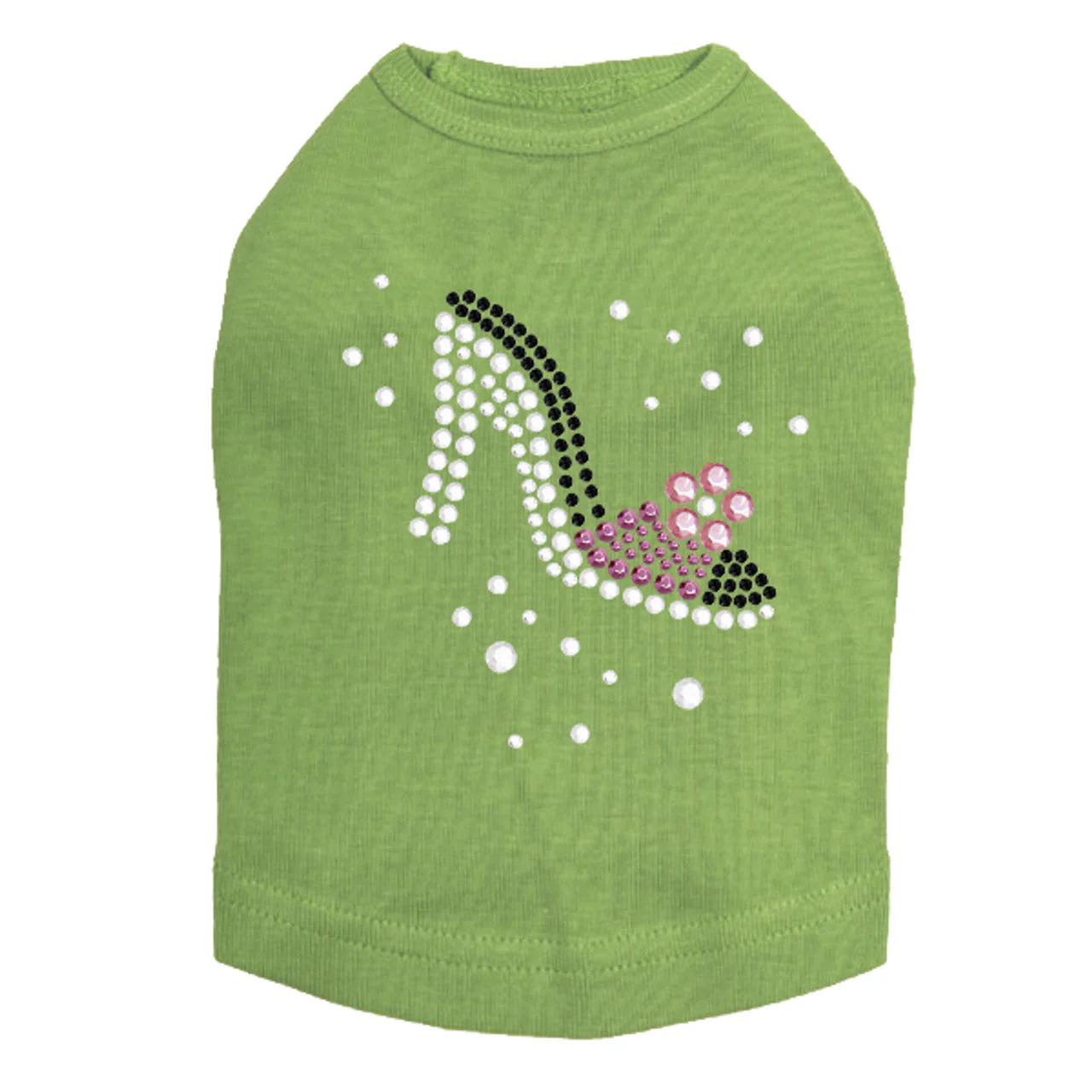 High Heel Shoe (Pink & Black) - Dog Tank - Image 6