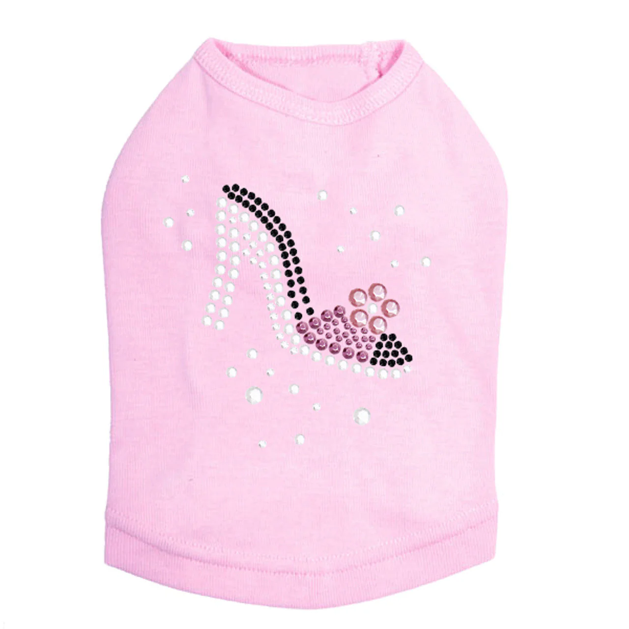 High Heel Shoe (Pink & Black) - Dog Tank - Image 7