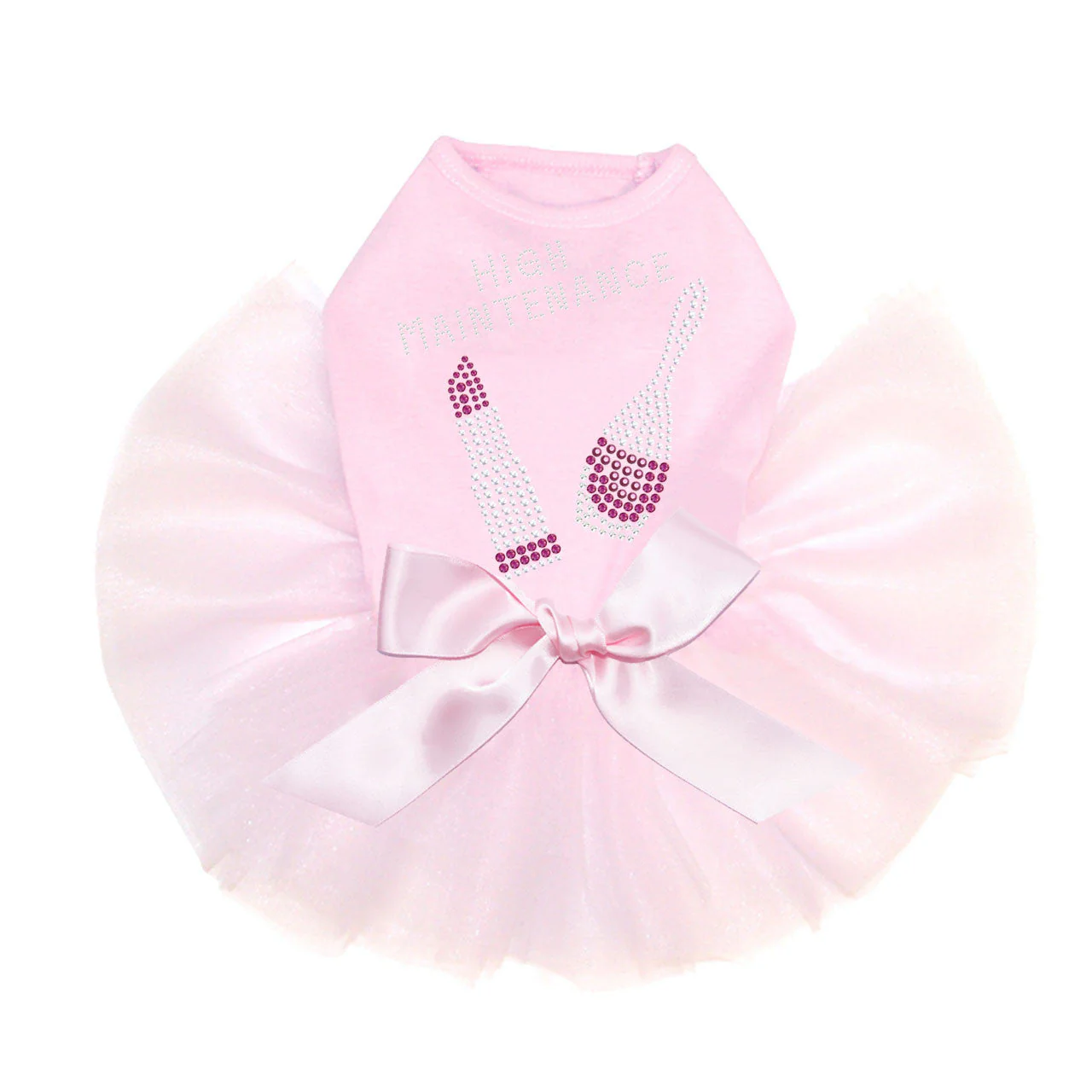 High Maintenance with Austrian crystal Nail Polish & Lipstick - Custom Tutu - Image 2