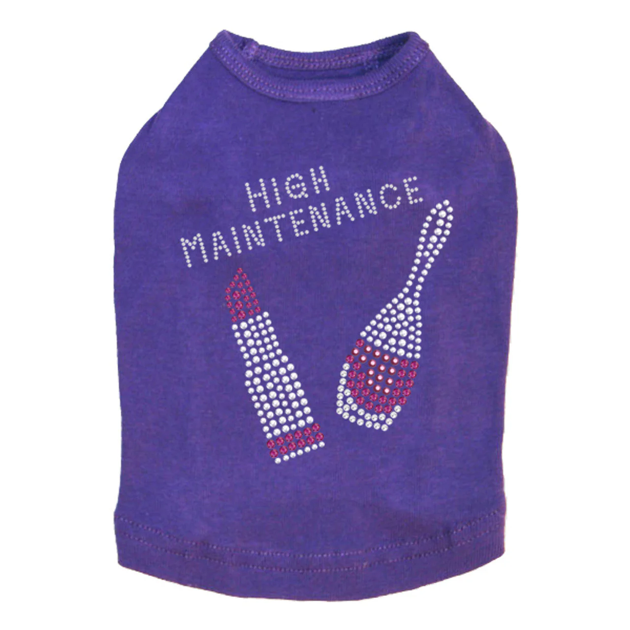 High Maintenance with Nail Polish & Lipstick - Dog Tank - Image 8