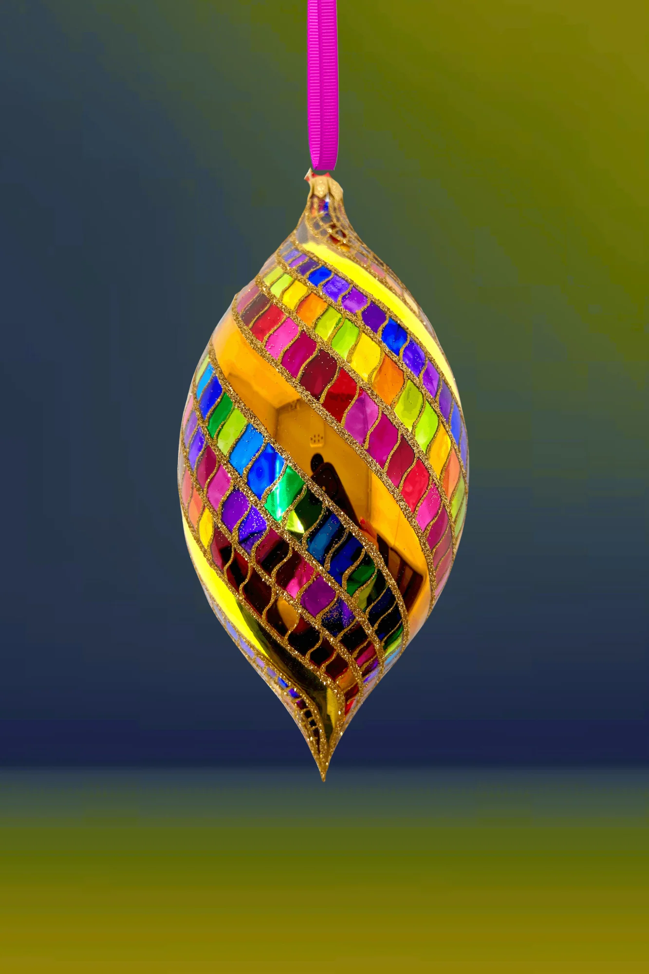 High Roller Spinner Glass Ornament