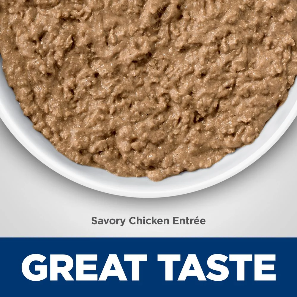 Hills Science Diet Adult Urinary & Hairball Control Canned Cat Food, Savory Chicken - Image 3