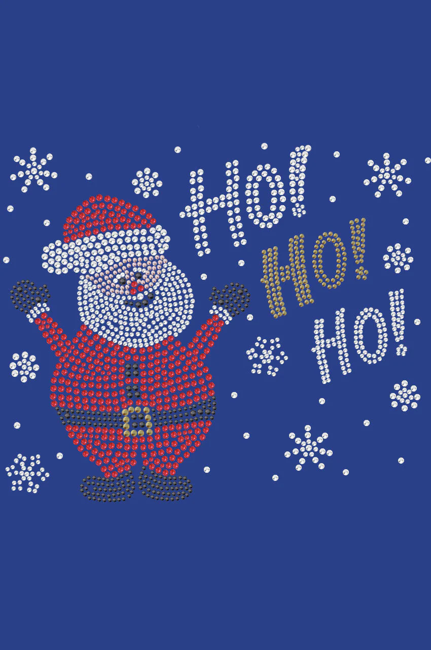 Ho Ho Santa with Snowflakes - Women's Tee - Image 11