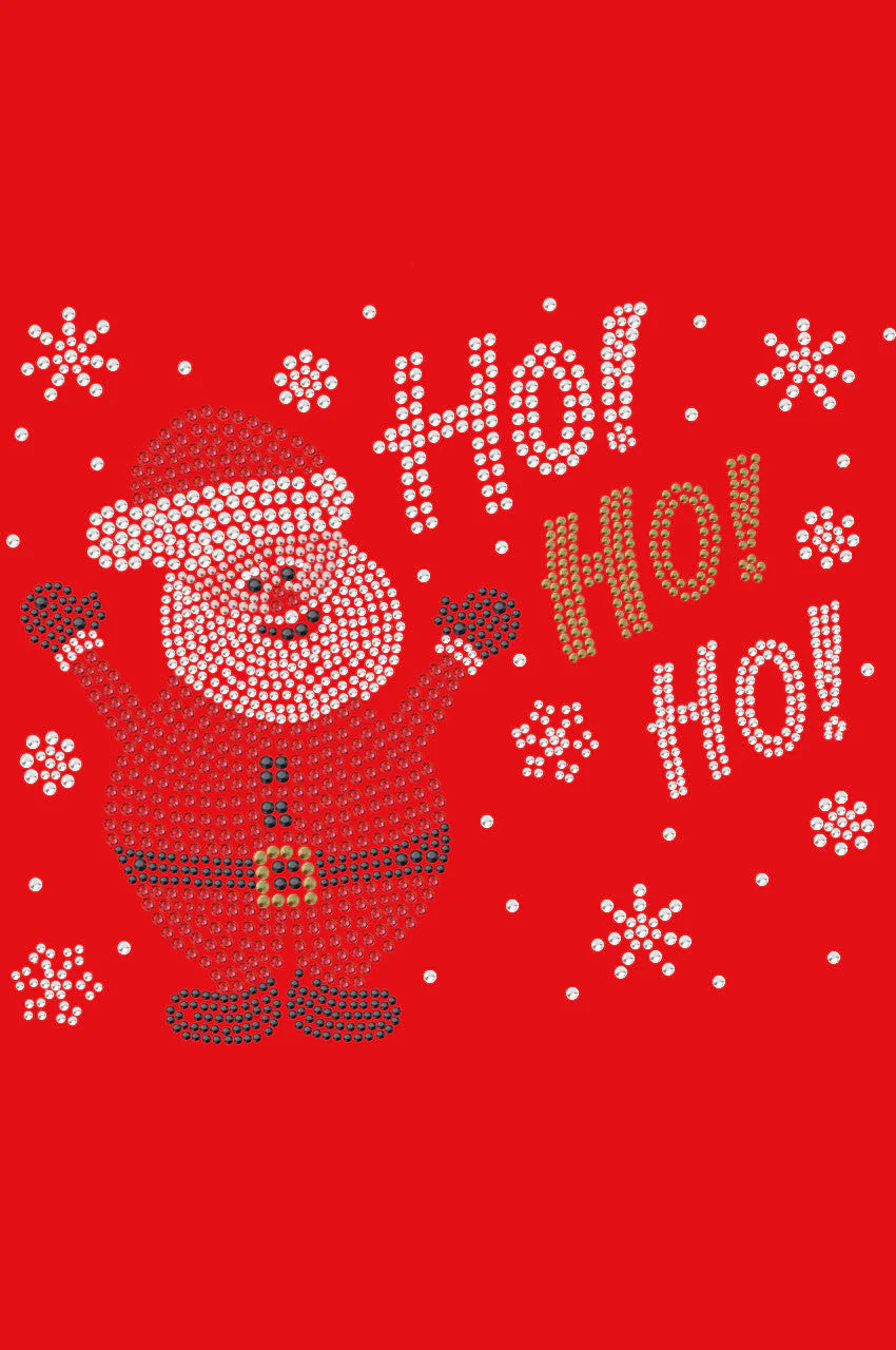 Ho Ho Santa with Snowflakes - Women's Tee - Image 12