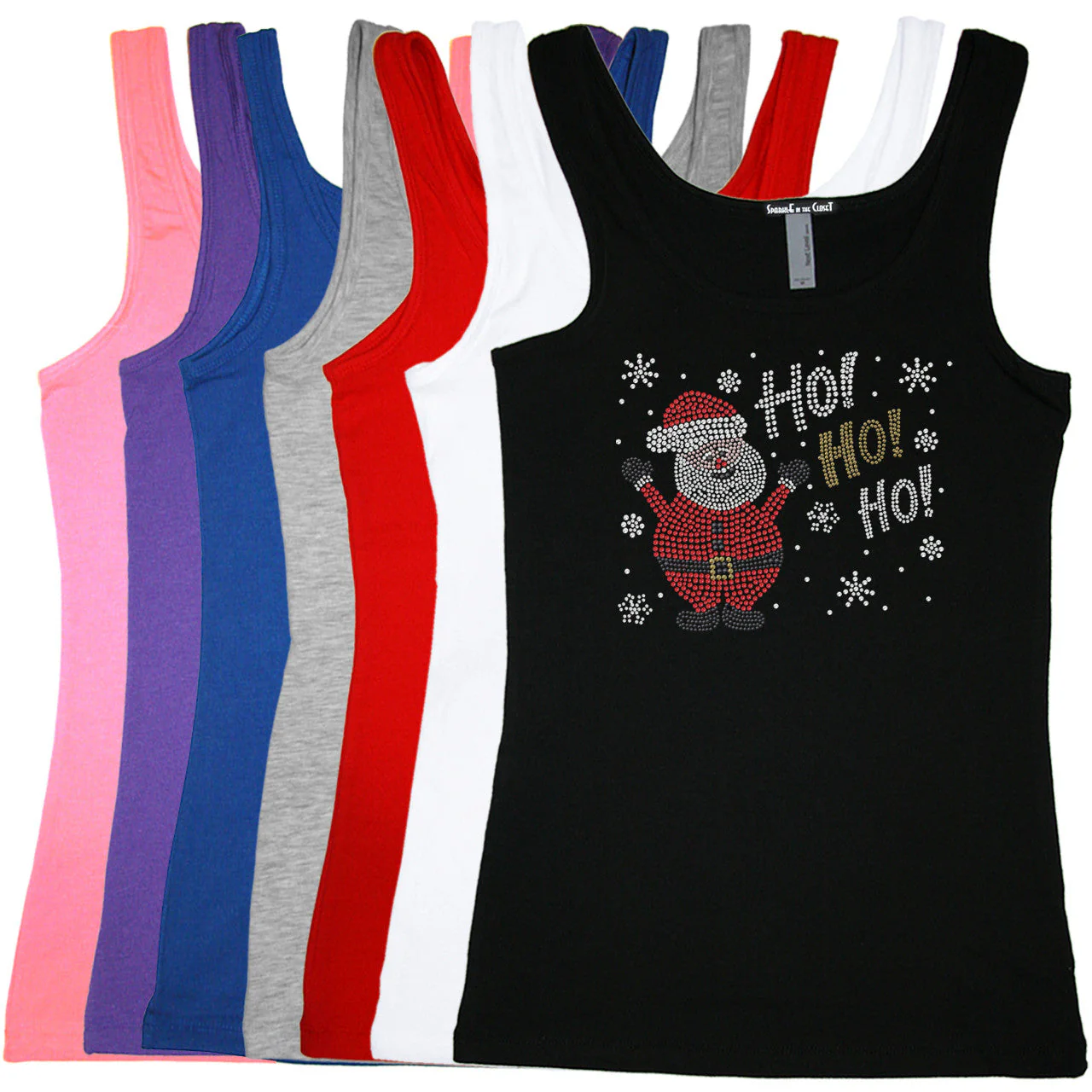 Ho Ho Santa with Snowflakes - Women's Tee - Image 17