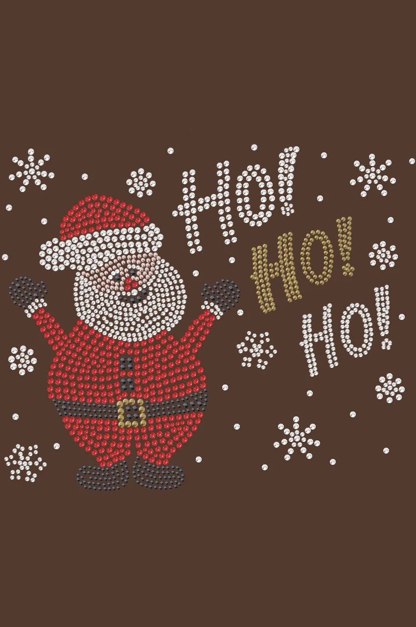 Ho Ho Santa with Snowflakes - Women's Tee - Image 4