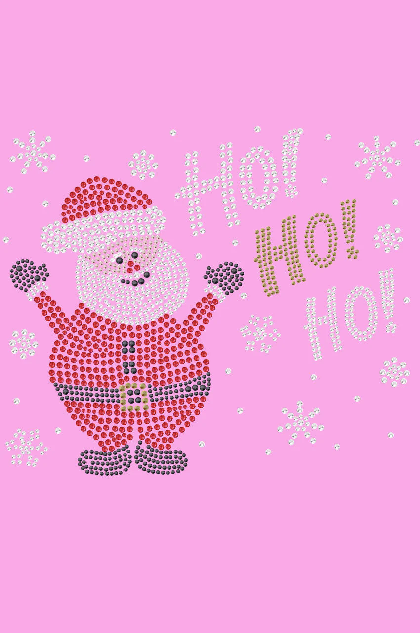 Ho Ho Santa with Snowflakes - Women's Tee - Image 7