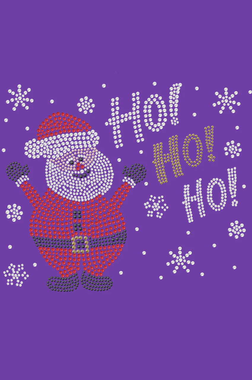 Ho Ho Santa with Snowflakes - Women's Tee - Image 9