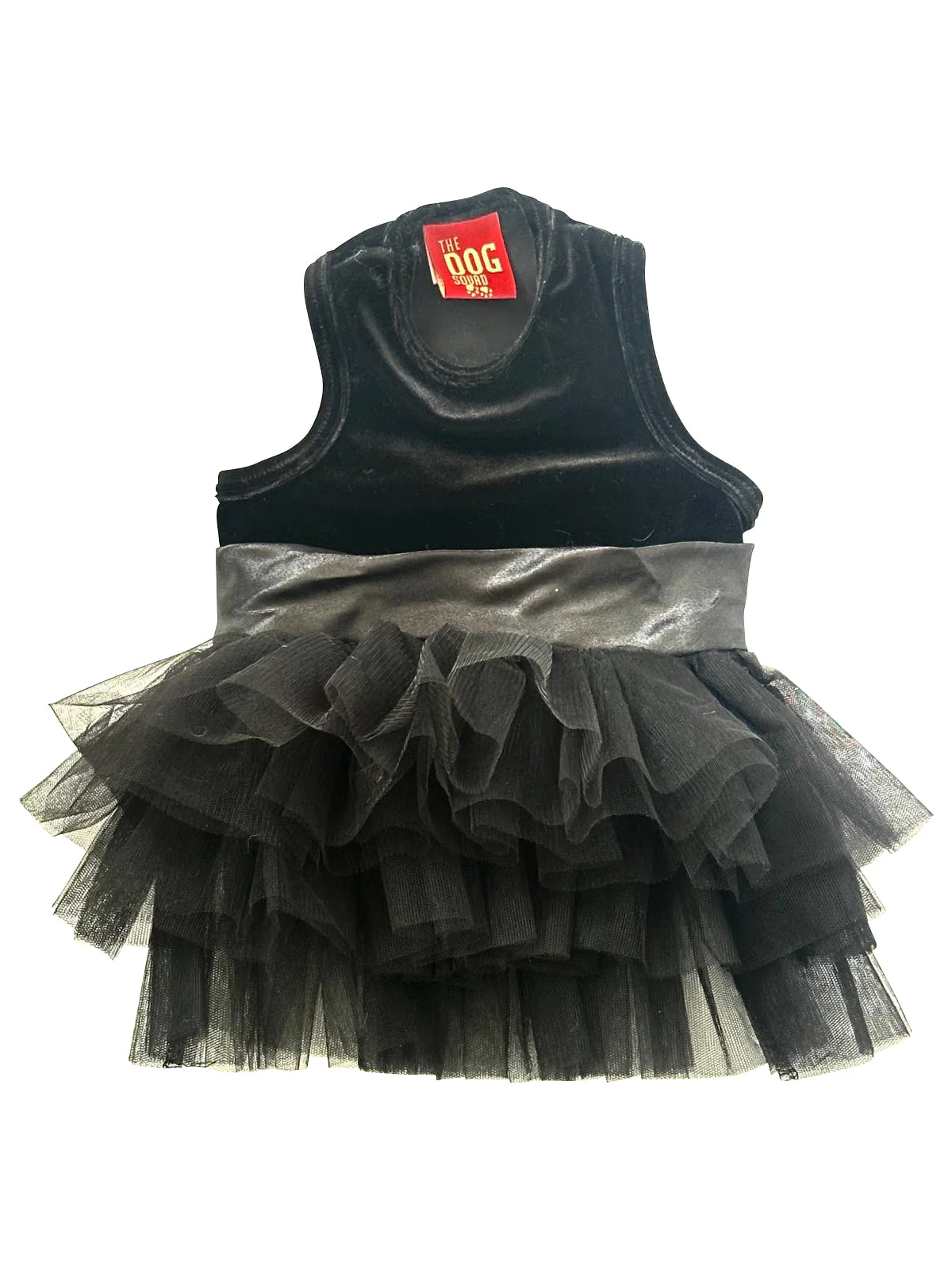 Holiday Party Girl Tutu, Black Velvet - Image 3