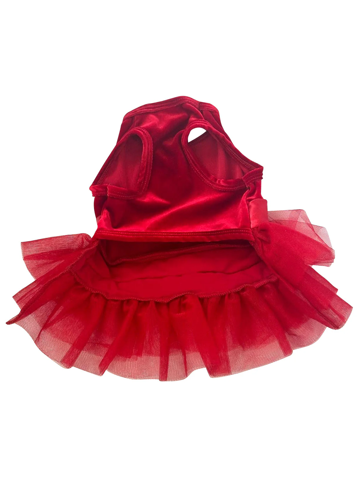 Holiday Party Girl Tutu, Red Velvet - Image 2