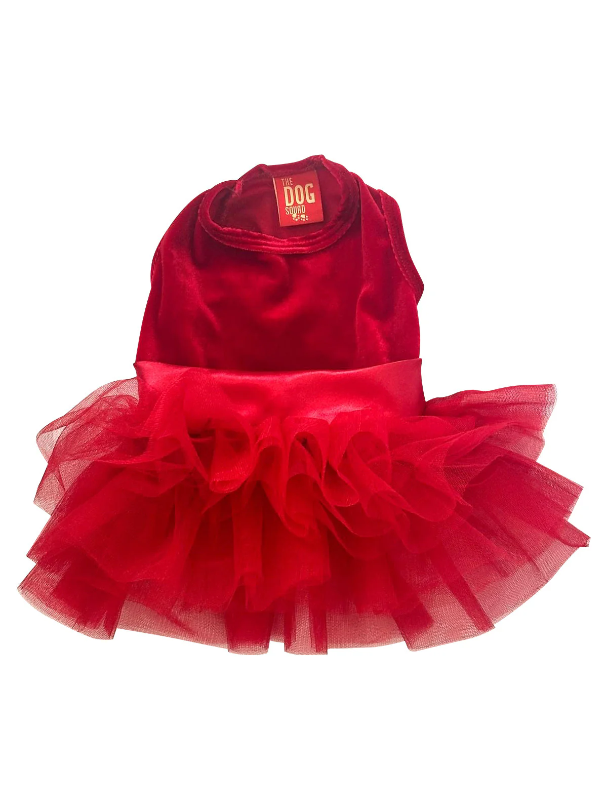 Holiday Party Girl Tutu, Red Velvet - Image 3