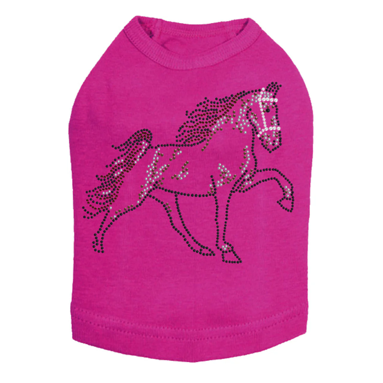 Horse (Brown Rhinestuds) - Dog Tank - Image 13