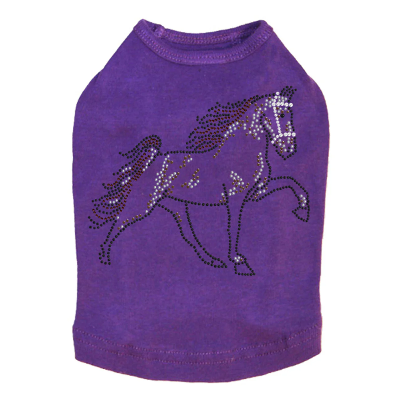 Horse (Brown Rhinestuds) - Dog Tank - Image 9