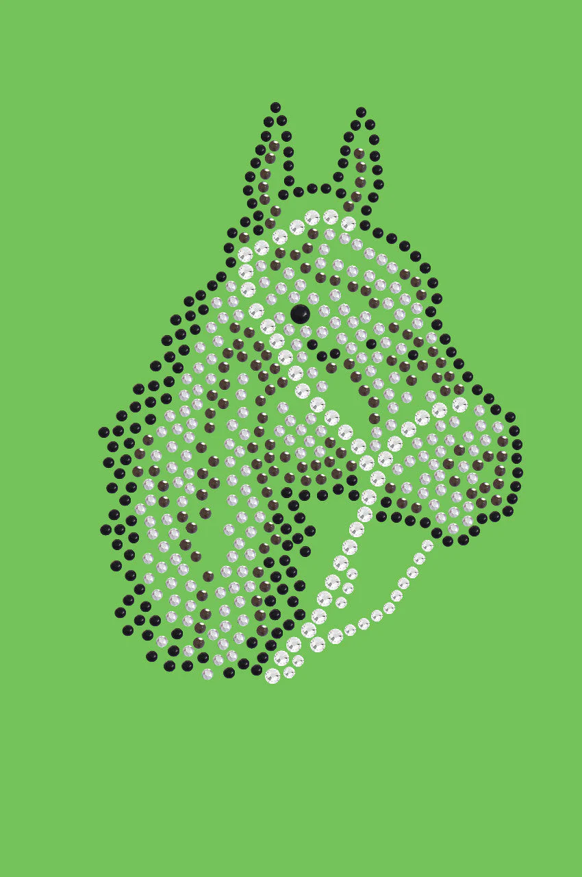 Horse Face (Brown Rhinestuds) - bandana - Image 10