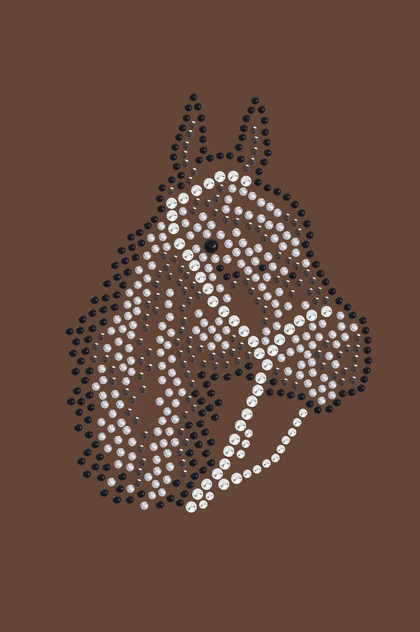 Horse Face (Brown Rhinestuds) - bandana - Image 4
