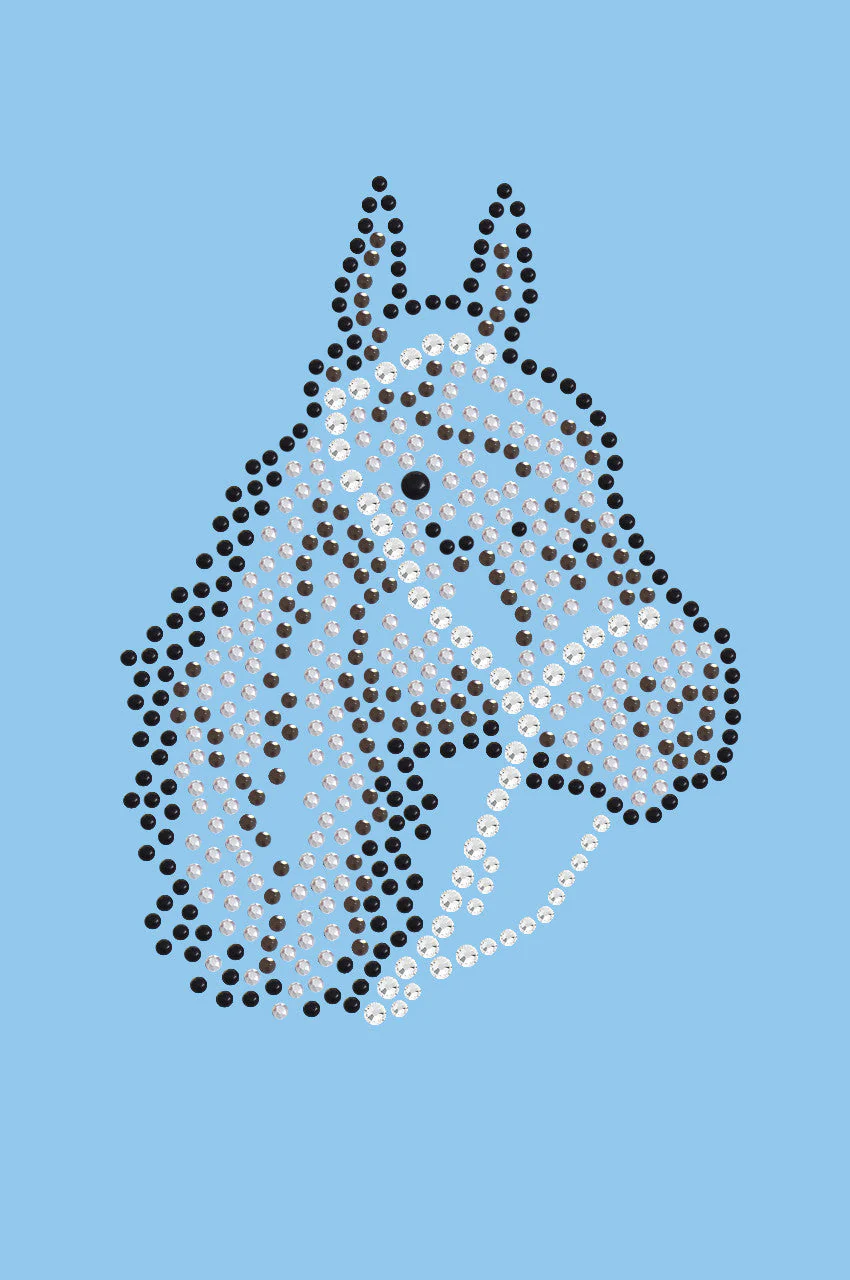 Horse Face (Brown Rhinestuds) - bandana - Image 9