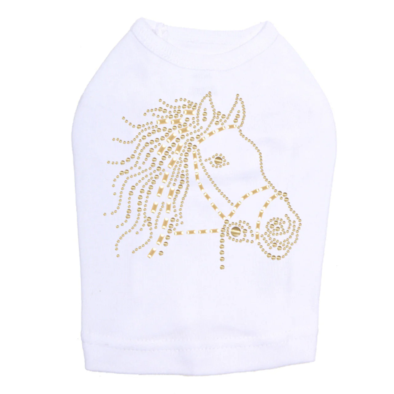 Horse Face (Gold) - Dog Tank - Image 10