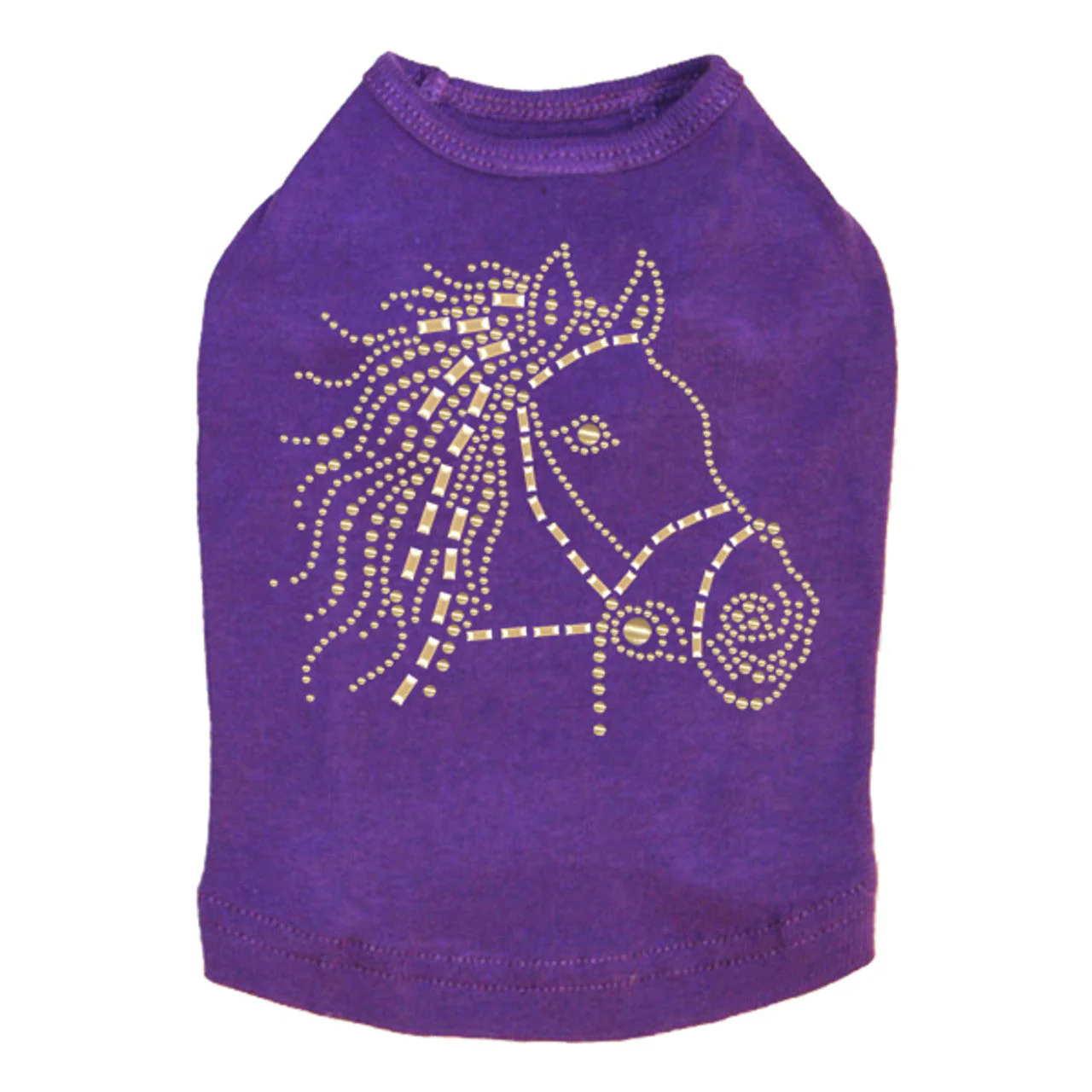 Horse Face (Gold) - Dog Tank - Image 12