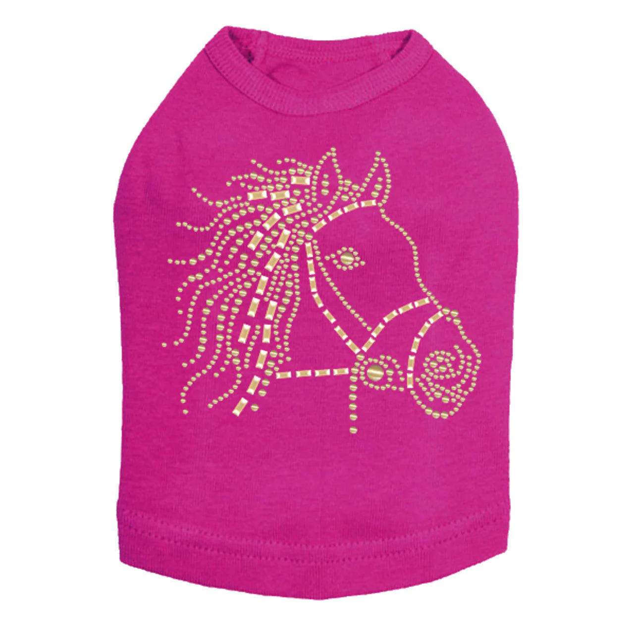 Horse Face (Gold) - Dog Tank - Image 14