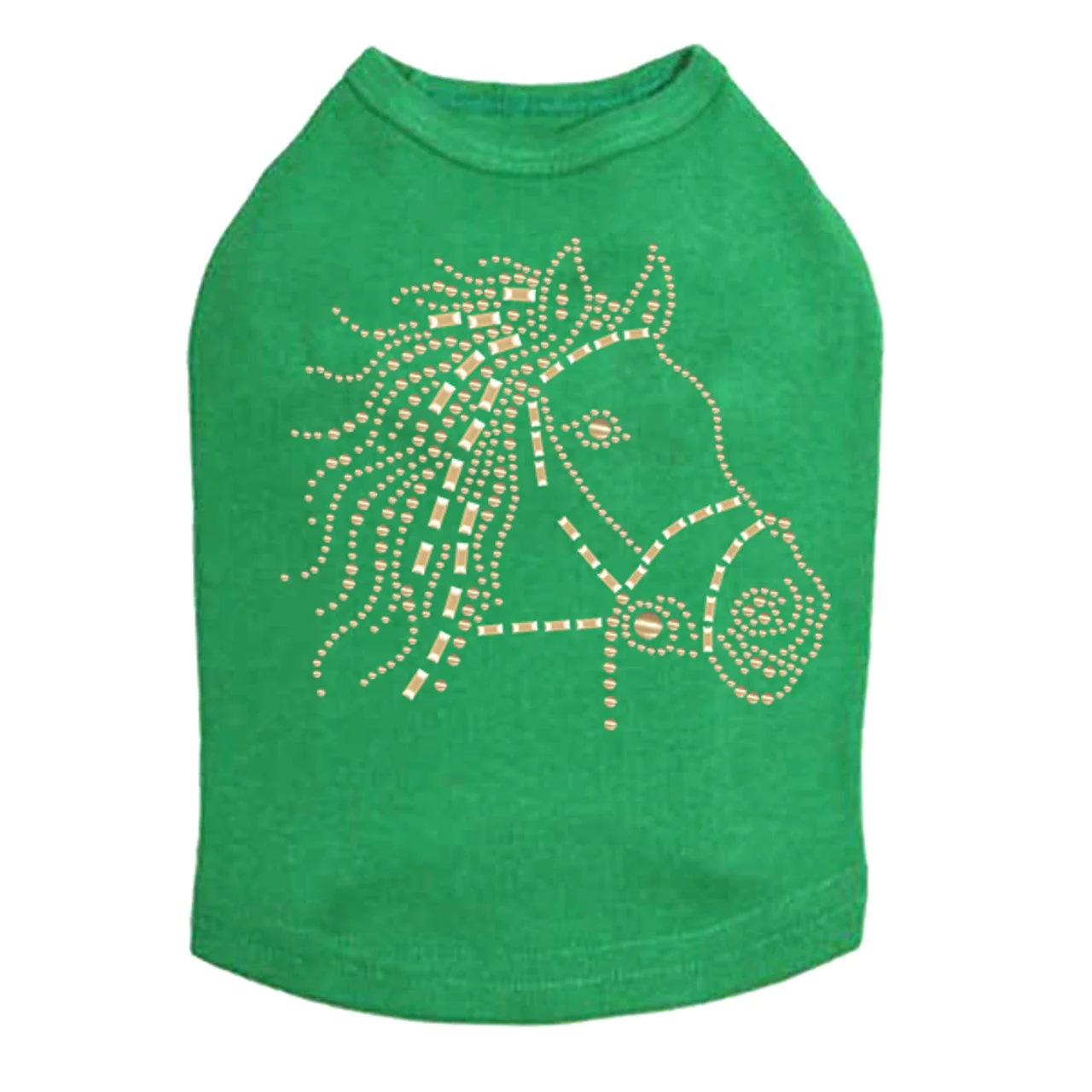 Horse Face (Gold) - Dog Tank - Image 16