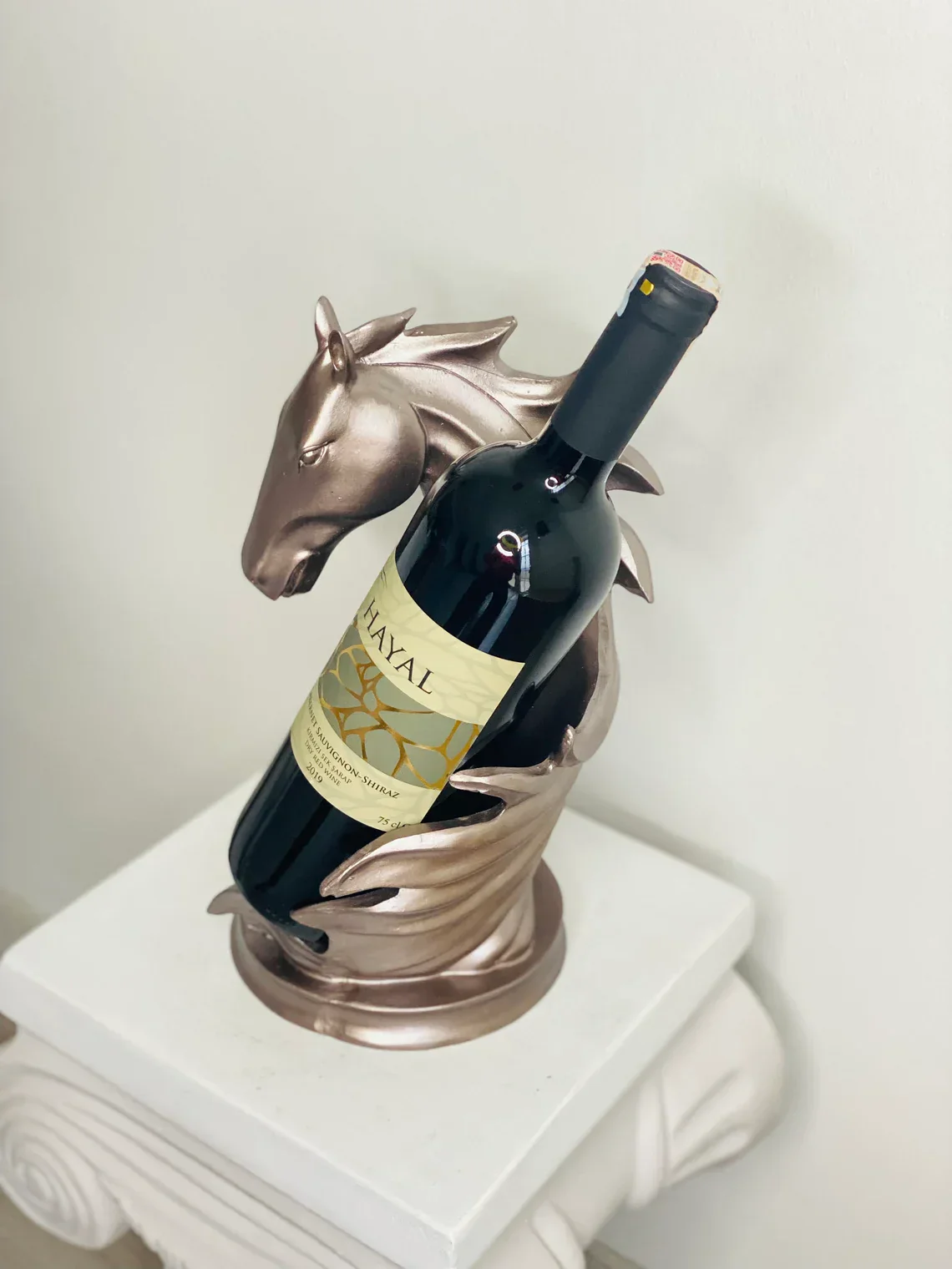 Horse Wine Rack Holder in Gold - Image 4