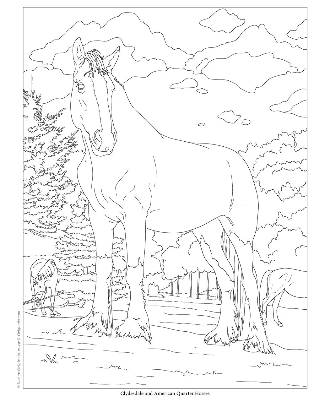 Horses Coloring Book - Image 3