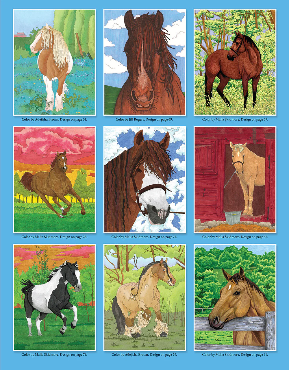Horses Coloring Book - Image 6