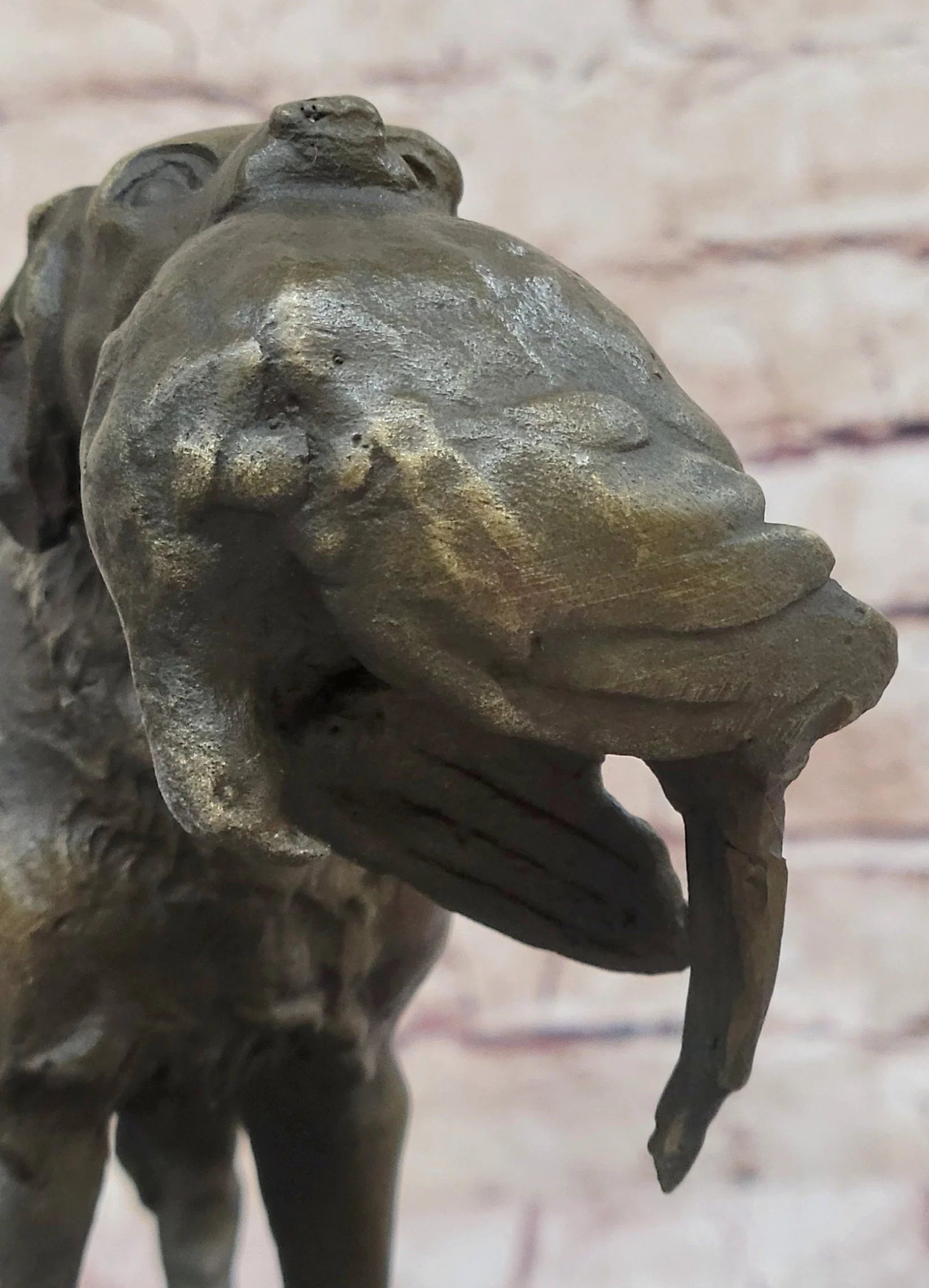 Hot Cast Bronze Golden Retriever Hunting Dog w/ Quail Statue Sculpture Art Decor - Image 9