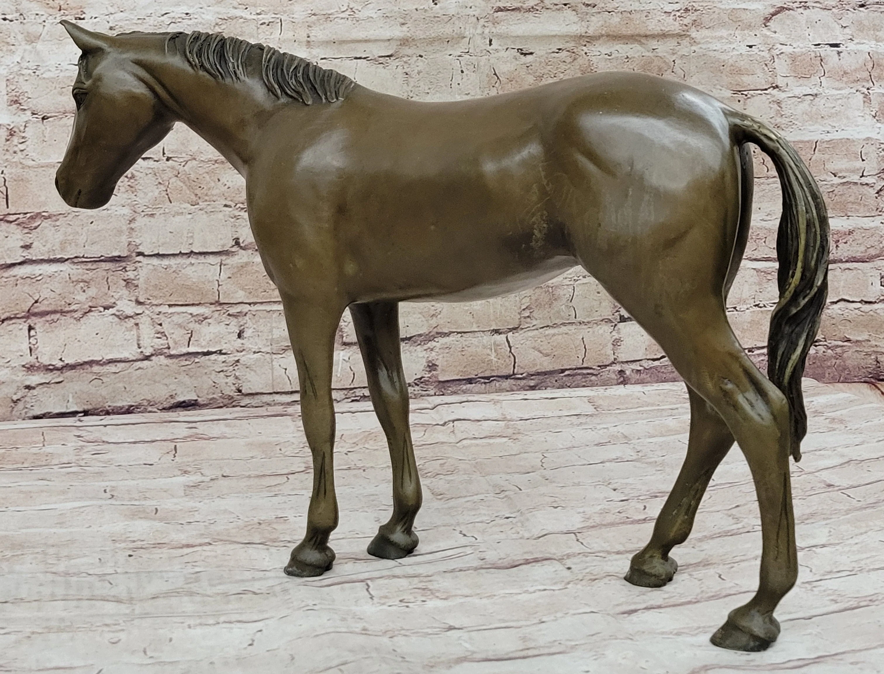 Hot Cast Bronze Horse Figurine Sculpture PJ Mene Art Decor - Image 6