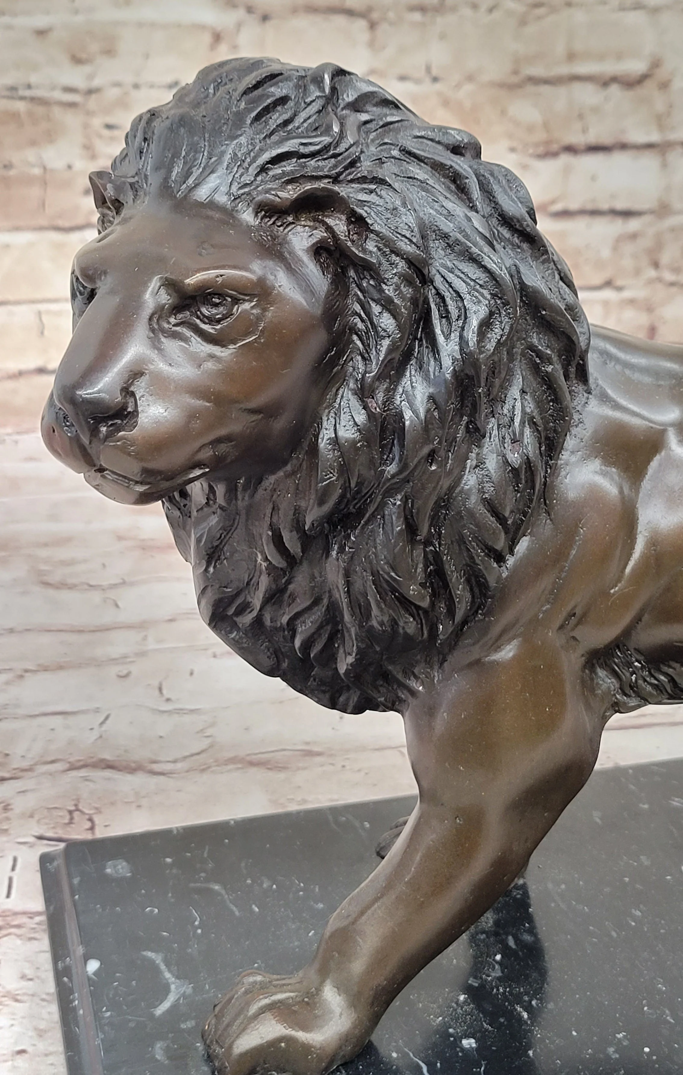 Hot Cast Bronze Hunting Lion Puma Lioness Jungle Safari Statue Sculpture Figurine - Image 6
