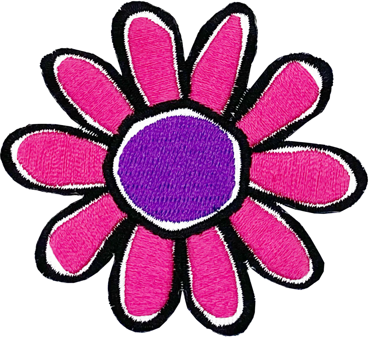 Hot Pink & Purple Daisy - Patch