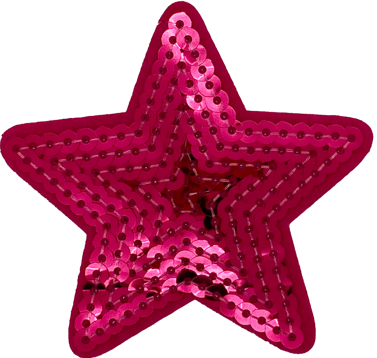 Hot Pink Sequin Star - Patch