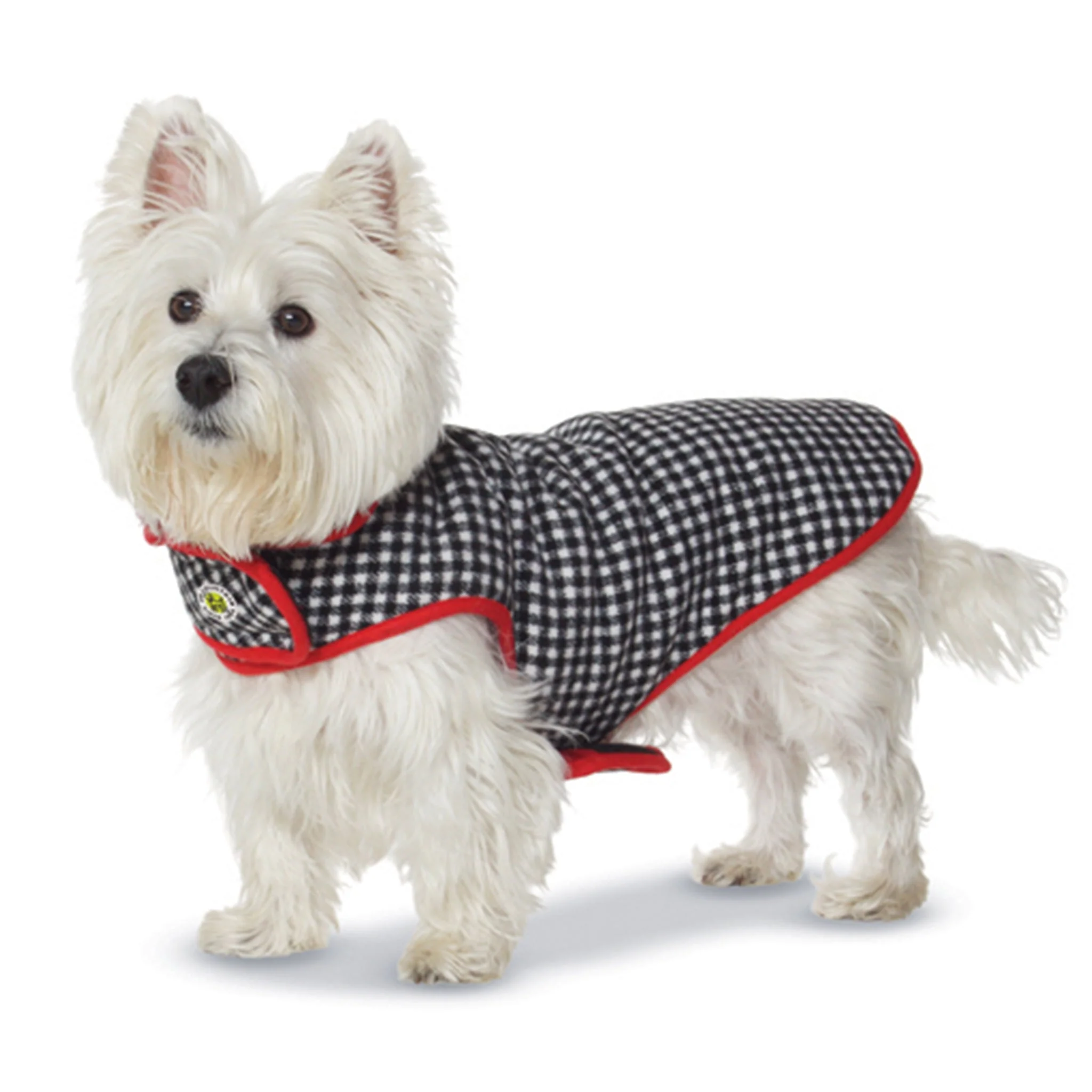 Up Country Houndstooth Fleece Lined Coat Pet Accessory - Image 2