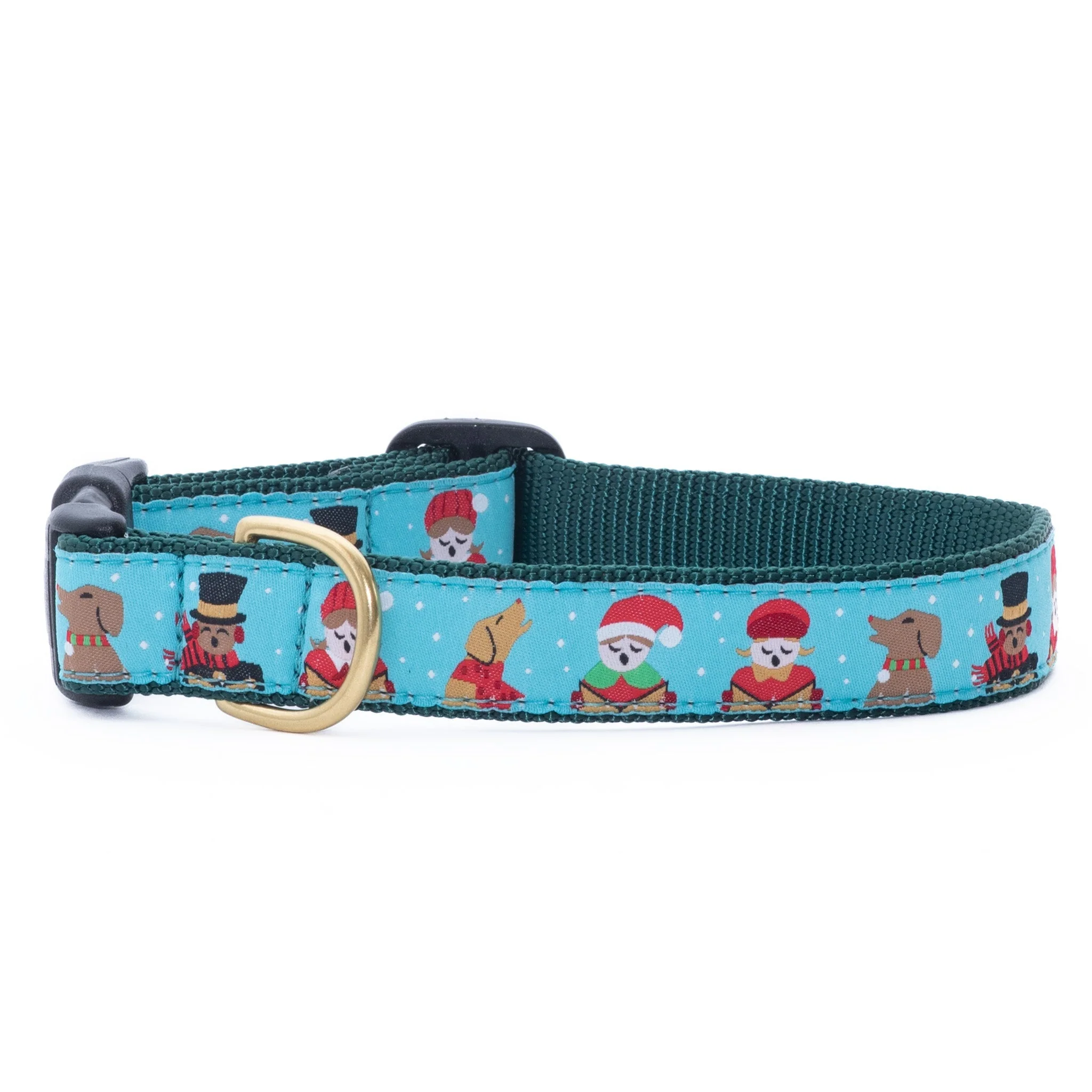 Up Country Howlidays Narrow Cast Brass Dog Collar