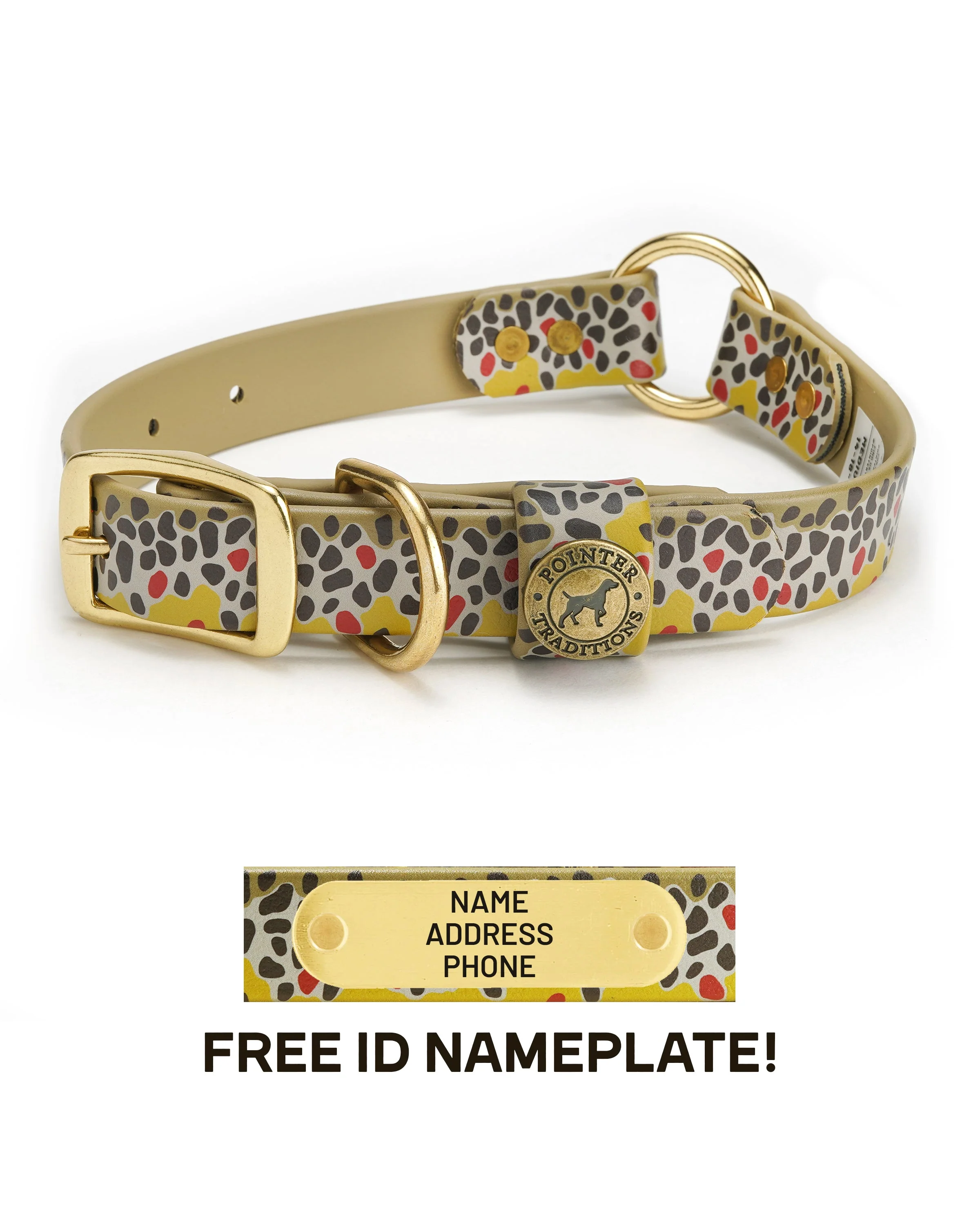 Hunting Dog Center Ring Collar - Brown Trout