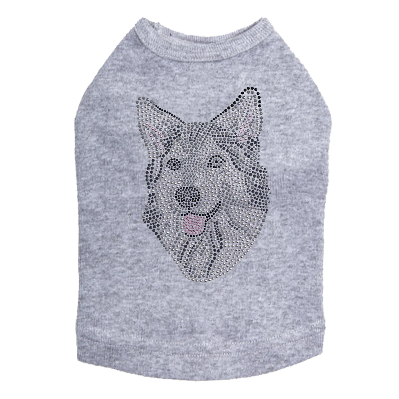Husky/Tamaskan Face - Dog Tank - Image 5