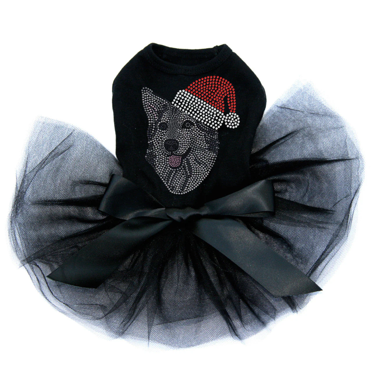 Husky/Tamaskan with Santa Hat - Custom Tutu
