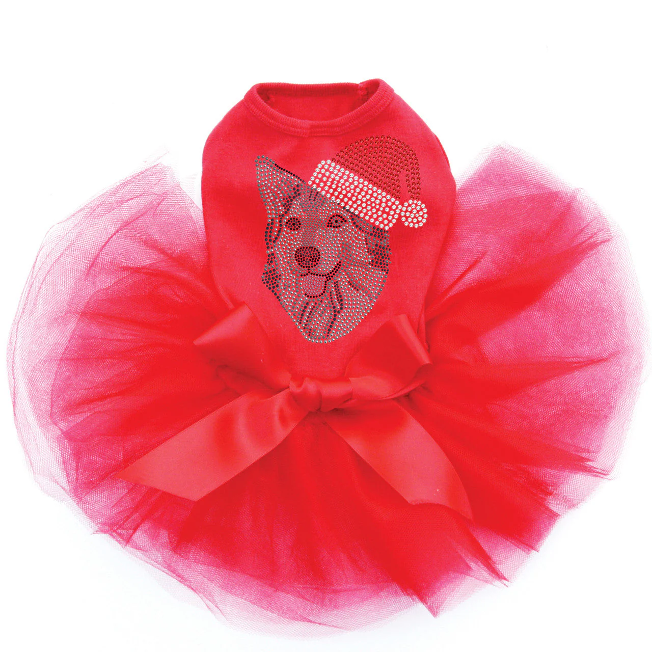 Husky/Tamaskan with Santa Hat - Custom Tutu - Image 4