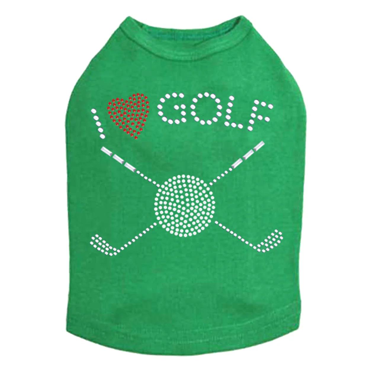 I Love Golf (Small) - Dog Tank - Image 15