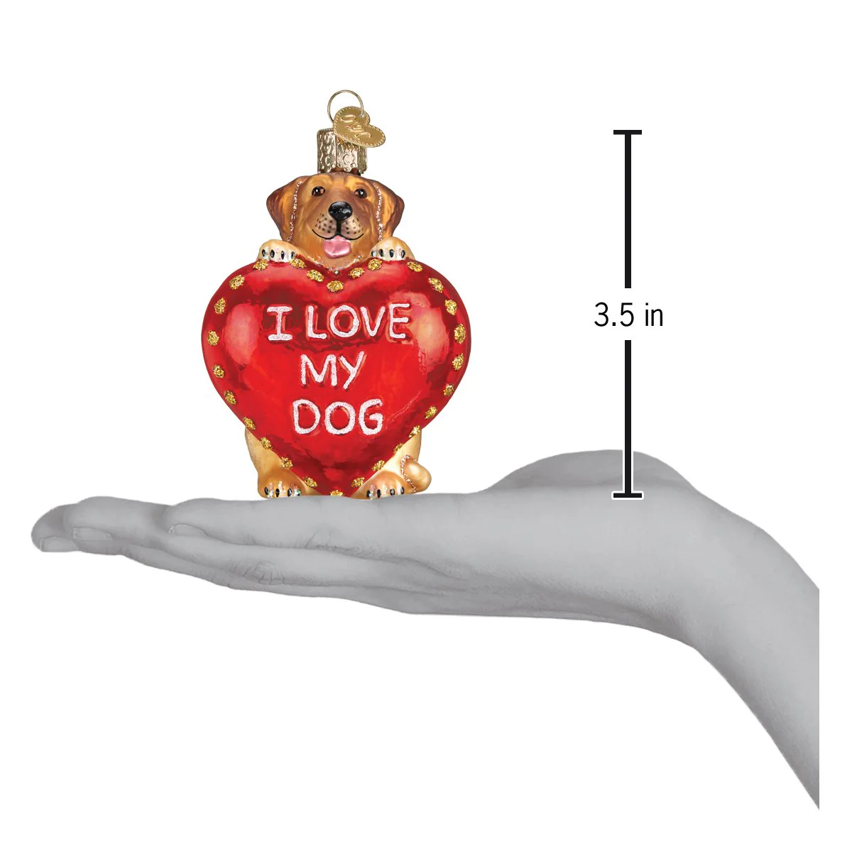 I Love My Dog Ornament - Image 6