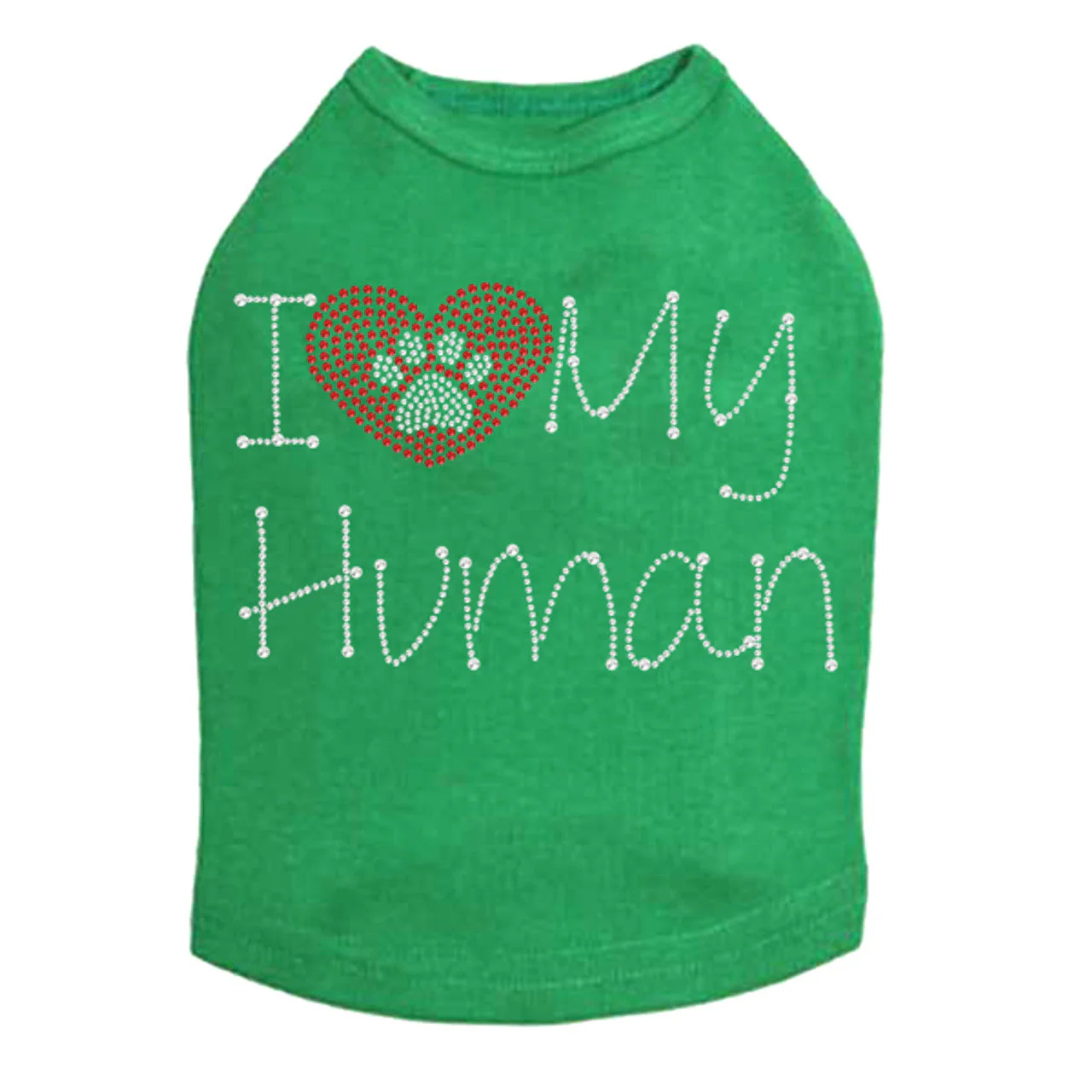 I Love My Human - Dog Tank - Image 2