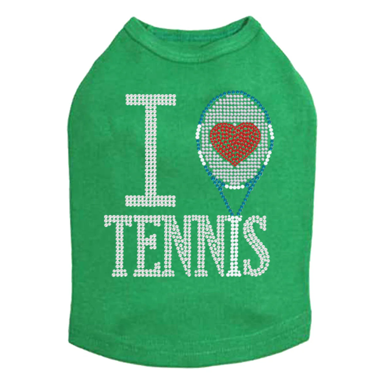 I Love Tennis - Dog Tank - Image 4