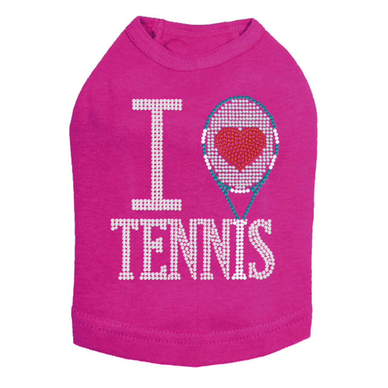 I Love Tennis - Dog Tank - Image 8